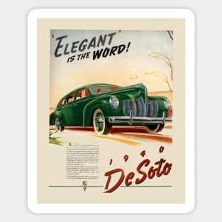 1940 DE SOTO - advert Sticker